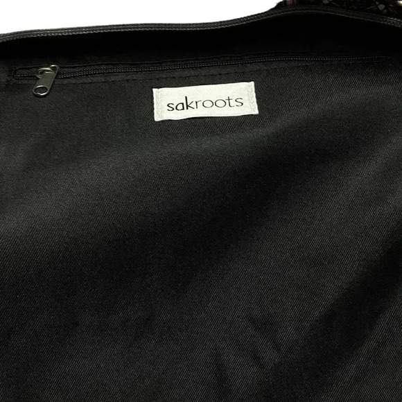 SAKROOTS Shopper Tote Loyola Soulful Desert Purse Black Multi Bag Charms NEW - Picture 15 of 15